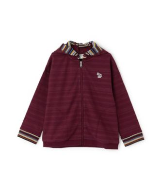 裏ボーダー裏毛ジップパーカー 3553210 | Paul Smith Junior