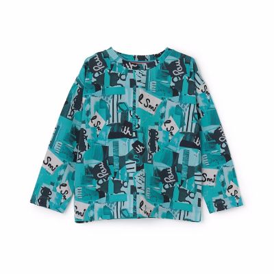 Paul Smith Junior (Baby & Kids)/ポール・スミス ジュニア コラージュ柄長袖Tシャツ 3553227 ターコ トップス【三越伊勢丹/公式】