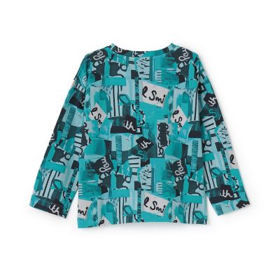 コラージュ柄長袖Tシャツ 3553227 | Paul Smith Junior
