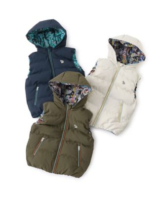 Paul Smithリバーシブルダウンベスト黒タイダイ柄紫L新品同様 Paul Smith - Paul Smithリバーシブルダウンベスト黒タイダイ柄