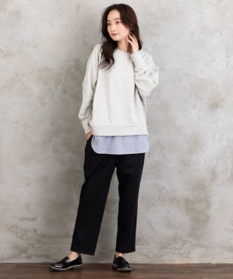 sabstreet bis web限定 シャツレイヤードスウェット