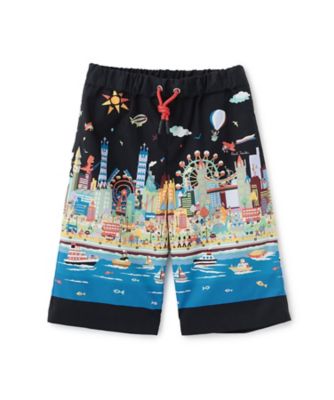 海柄・街柄パネルプリント6分丈パンツ 3561107 | Paul Smith