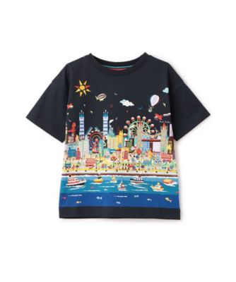 海柄・街柄パネルプリント半袖Tシャツ 3561211 | Paul Smith