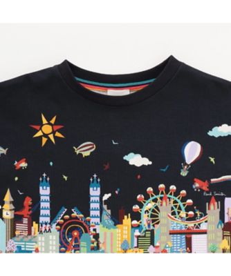 海柄・街柄パネルプリント半袖Tシャツ 3561211 | Paul Smith