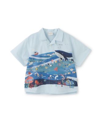 海柄・街柄パネルプリント半袖シャツ 3561225 | Paul Smith