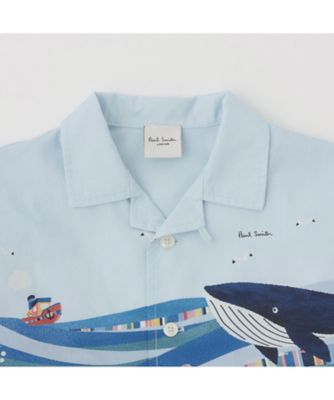 海柄・街柄パネルプリント半袖シャツ 3561225 | Paul Smith