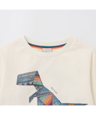 デニム恐竜プリント長袖Tシャツ 3563204 | Paul Smith Junior