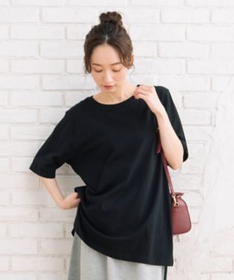 ｓａｂｓｔｒｅｅｔ　ｂｉｓ　ＵＳＡコットンステップヘムベーシックＴシャツ　３５ー６４ー００１１