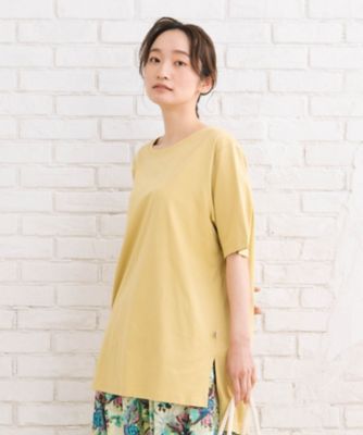 sab street my standard (Women/大きいサイズ)/サブストリート　マイスタンダード sabstreet bis USAコットンステップヘムベーシックTシャツ 35ー64ー0011