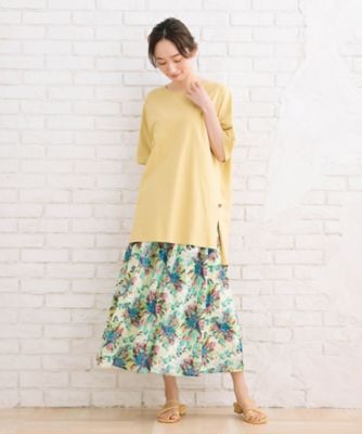ｓａｂｓｔｒｅｅｔ　ｂｉｓ　ＵＳＡコットンステップヘムベーシックＴシャツ　３５ー６４ー００１１