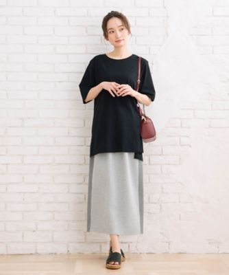 ｓａｂｓｔｒｅｅｔ　ｂｉｓ　ＵＳＡコットンステップヘムベーシックＴシャツ　３５ー６４ー００１１