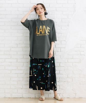 ヴィンテージ風箔ロゴプリントＴシャツ　３５ー６４ー００１５