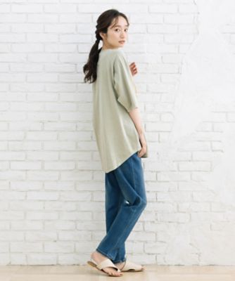 ヴィンテージ風箔ロゴプリントＴシャツ　３５ー６４ー００１５