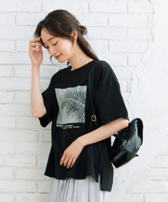 ｓａｂｓｔｒｅｅｔ　ｂｉｓ　モノクロームフォトプリントＴシャツ　３５ー６４ー００１６