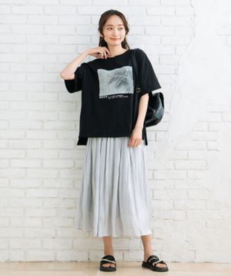 ｓａｂｓｔｒｅｅｔ　ｂｉｓ　モノクロームフォトプリントＴシャツ　３５ー６４ー００１６