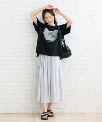 ｓａｂｓｔｒｅｅｔ　ｂｉｓ　モノクロームフォトプリントＴシャツ　３５ー６４ー００１６