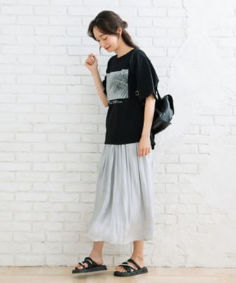 ｓａｂｓｔｒｅｅｔ　ｂｉｓ　モノクロームフォトプリントＴシャツ　３５ー６４ー００１６