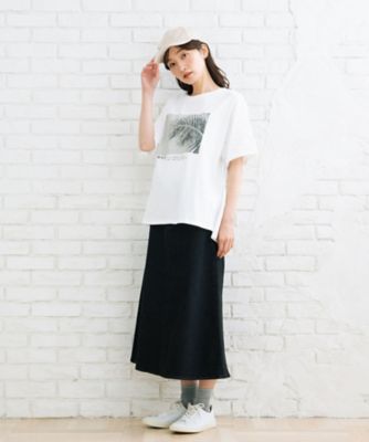 ｓａｂｓｔｒｅｅｔ　ｂｉｓ　モノクロームフォトプリントＴシャツ　３５ー６４ー００１６