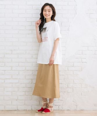 ｓａｂｓｔｒｅｅｔ　ｂｉｓ　箔×カラーロゴプリントオーバーＴシャツ　３５ー６４ー００１８