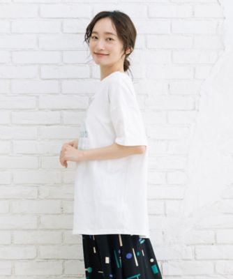 ｓａｂｓｔｒｅｅｔ　ｂｉｓ　箔×カラーロゴプリントオーバーＴシャツ　３５ー６４ー００１８