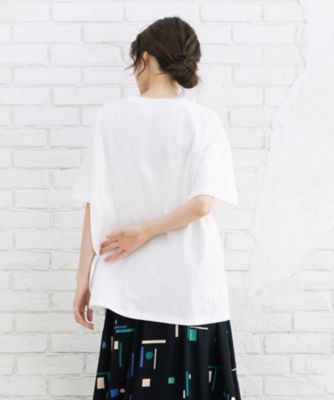 ｓａｂｓｔｒｅｅｔ　ｂｉｓ　箔×カラーロゴプリントオーバーＴシャツ　３５ー６４ー００１８