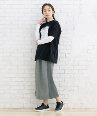 ｓａｂｓｔｒｅｅｔ　ｂｉｓ　箔×カラーロゴプリントオーバーＴシャツ　３５ー６４ー００１８
