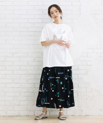 ｓａｂｓｔｒｅｅｔ　ｂｉｓ　箔×カラーロゴプリントオーバーＴシャツ　３５ー６４ー００１８