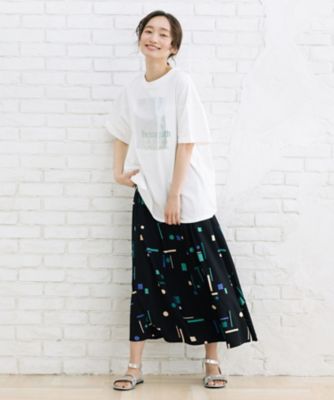 ｓａｂｓｔｒｅｅｔ　ｂｉｓ　箔×カラーロゴプリントオーバーＴシャツ　３５ー６４ー００１８