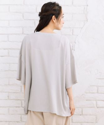 ６分袖ロゴカットソー　３５６４００２２