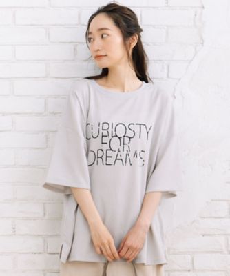 sab street my standard (Women/大きいサイズ)/サブストリート マイスタンダード 6分袖ロゴカットソー 35640022