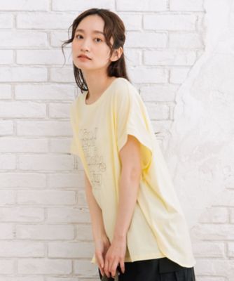 sab street my standard (Women/大きいサイズ)/サブストリート マイスタンダード ｓａｂｓｔｒｅｅｔ　ｂｉｓ　ｗｅｂ限定　プロバーブステッチエンブロイダリーＴシャツ　３５６４００２４