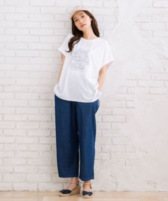 ｓａｂｓｔｒｅｅｔ　ｂｉｓ　ｗｅｂ限定　プロバーブステッチエンブロイダリーＴシャツ　３５６４００２４