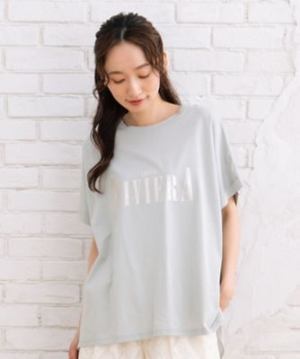 sab street my standard (Women/大きいサイズ)/サブストリート マイスタンダード sabstreet bis web限定 箔プリントロゴTシャツ 35640025