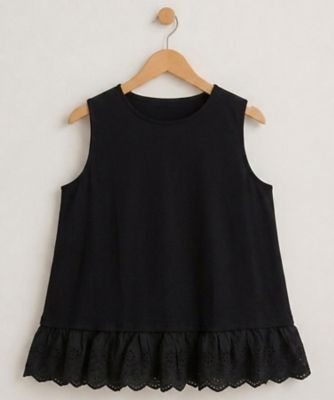 Inner Child ブラックレースタンクトップ sabstreet bis web限定 裾刺繍レースタンクトップ 35