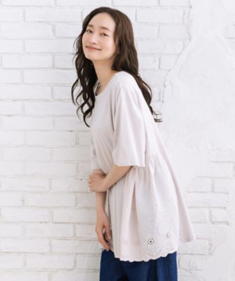 ＜sab street my standard (Women/大きいサイズ)＞ｓａｂｓｔｒｅｅｔ　ｂｉｓ　ｗｅｂ限定　　サイドレースプルオーバー　３５ー６４ー００４８