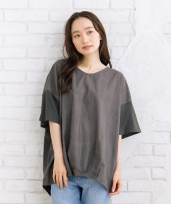 sabstreet bis web限定 レース切替裾タックカットソー