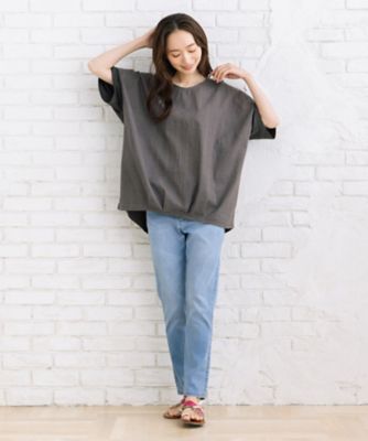 sabstreet bis web限定 レース切替裾タックカットソー