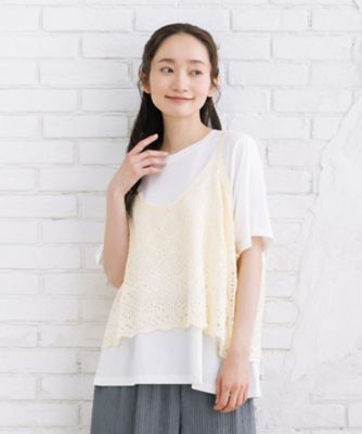 sabstreet bis web限定レース風キャミアンサンブル
