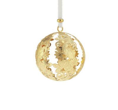 ＜CHRISTOFLE＞クリスマスボール　ゴールド