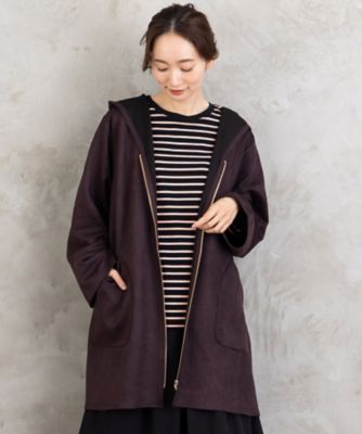 ＜sab street my standard (Women/大きいサイズ)＞ｓａｂｓｔｒｅｅｔ　ｂｉｓ　ｗｅｂ限定　フェイクスェードＺＩＰコート　３５ー７３ー０００６