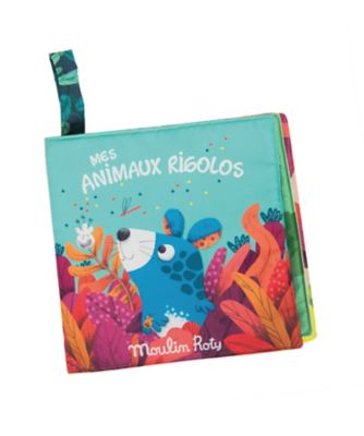 ＜BORNELUND (Baby&Kids)＞【受注商品】「Ｄａｎ　Ｌａ　Ｊｕｎｇｌｅ」にぎやかジャングルの布絵本