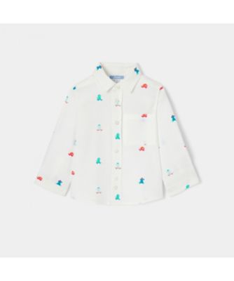 ＜JACADI (Baby&Kids)＞デザイン入り長袖シャツ