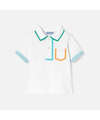 ＜JACADI (Baby&Kids)＞カラーブロック半袖ポロシャツ
