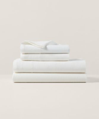 RALPH LAUREN HOME/ラルフ ローレン ホーム RL リネン ソリッド ボックスシーツ/クイーンサイズ