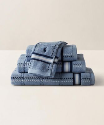 ＜RALPH LAUREN HOME＞Ｄｉｌｌｏｎ　ウィンドウペン　ウォッシュ　タオル