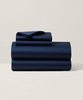 コットン サティーン ボックスシーツ／シングルサイズ | RALPH LAUREN