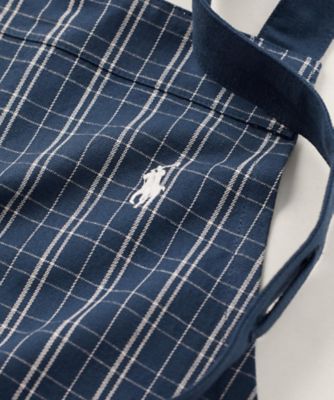 Ｃｌａｒｋ　チェック　コットン　ツイル　フル　エプロン