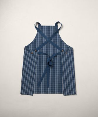 Ｃｌａｒｋ　チェック　コットン　ツイル　フル　エプロン