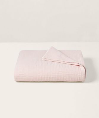 RALPH LAUREN HOME/ラルフ ローレン ホーム ストライプド　シアサッカー　ハーフ　タオルケット