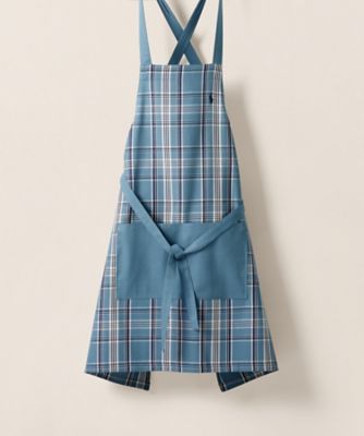 ＜RALPH LAUREN HOME＞チェック　コットン　フル　エプロン
